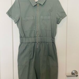 J. Crew Zip-front Chino Dress